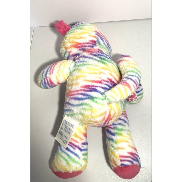 Build A Bear Rainbow Striped KITTY CAT  Plush 17” Stuffed Animal BABW - Picture 3 of 3